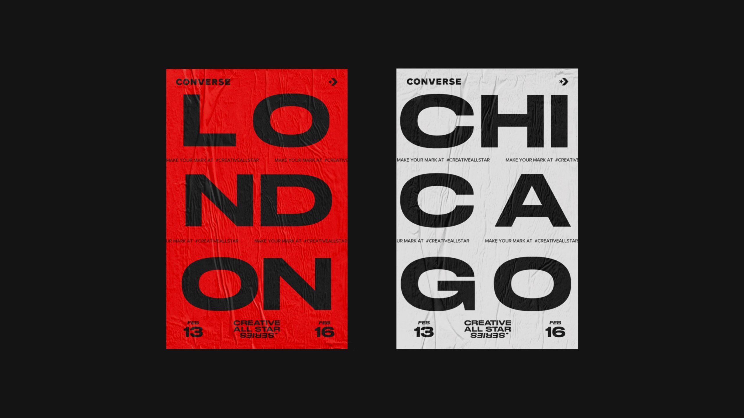 Converse London and Chicago Feb 13 Creative All Star Series Feb 16