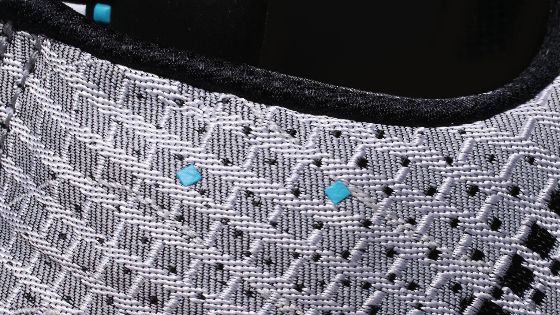 Detail of woven outer of Nike Hyper Adapt shoe