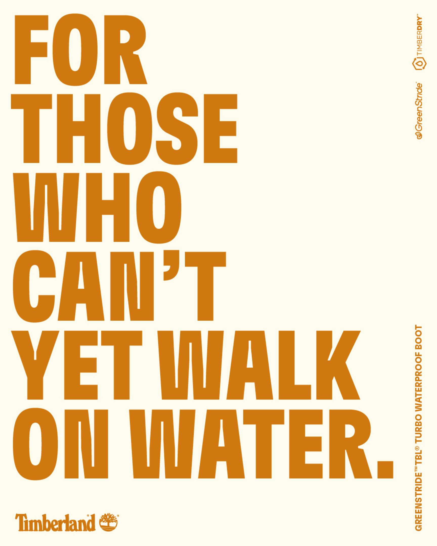 For those who can't yet walk on water.