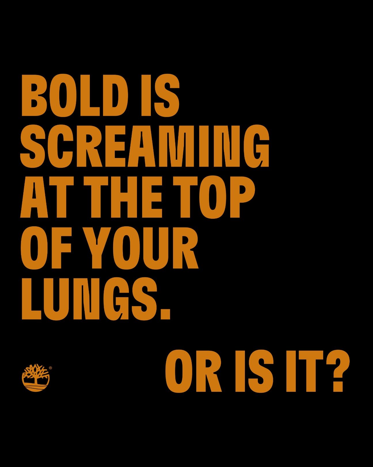 Bold is screaming at the top of your lungs. or is it?